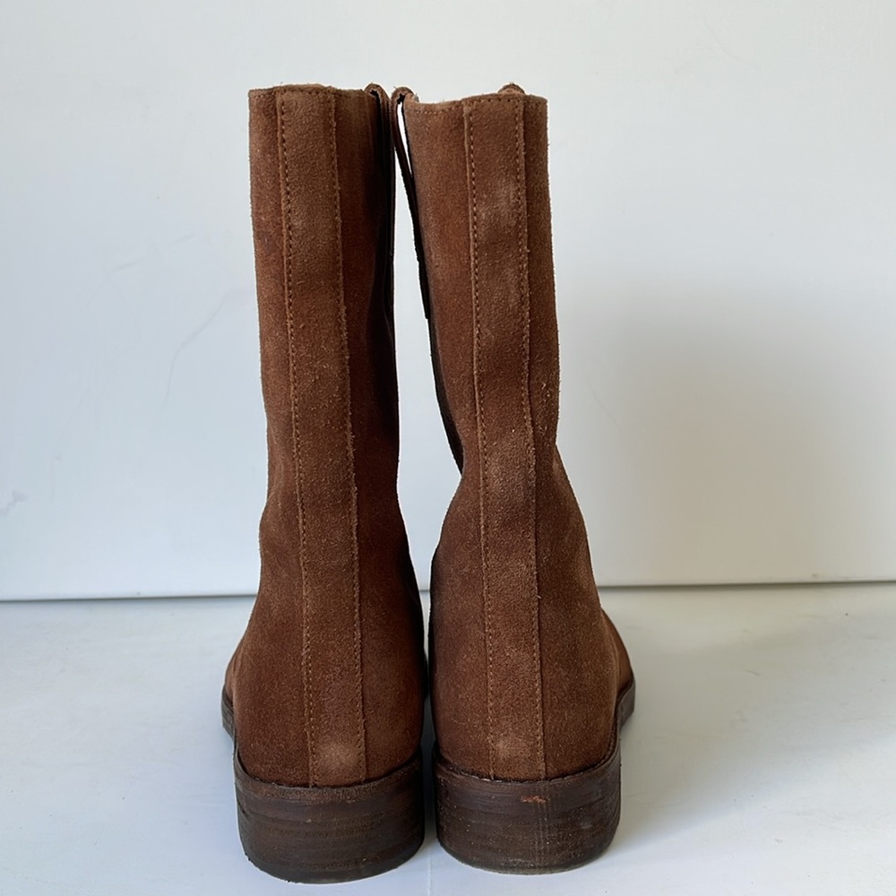 Free People Easton Suede Equestrian Bootie Women’s 9.5M Brown Pull-On Western - Picture 6 of 11